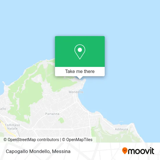 Capogallo Mondello map