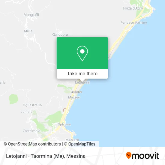 Letojanni - Taormina (Me) map