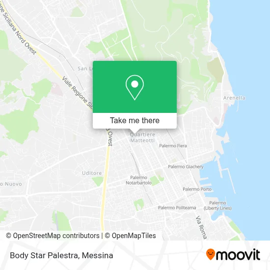 Body Star Palestra map