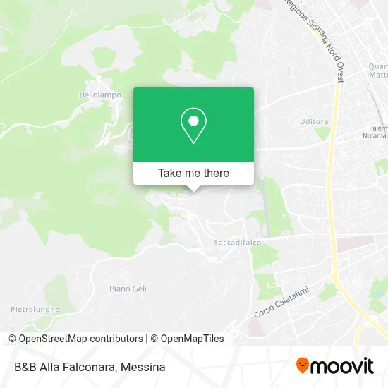 B&B Alla Falconara map