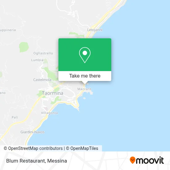Blum Restaurant map