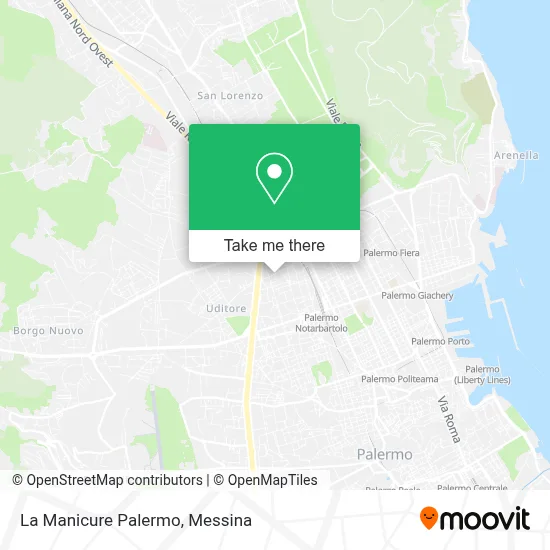 La Manicure Palermo map