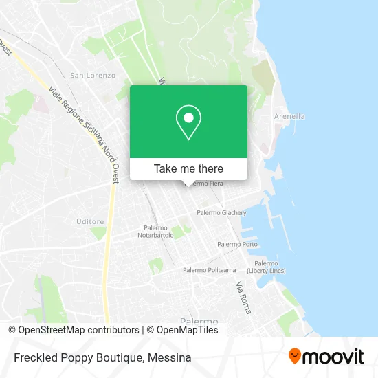 Freckled Poppy Boutique map