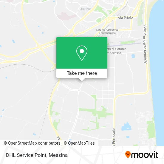 DHL Service Point map