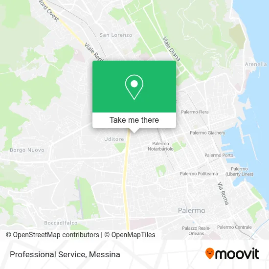 Professional Service map