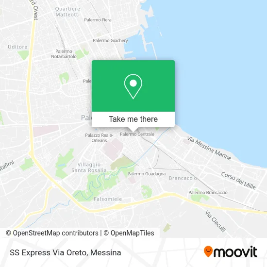 SS Express Via Oreto map