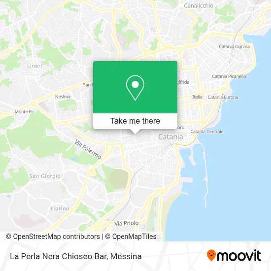 La Perla Nera Chioseo Bar map