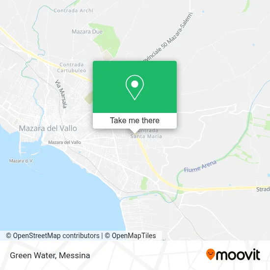 Green Water map
