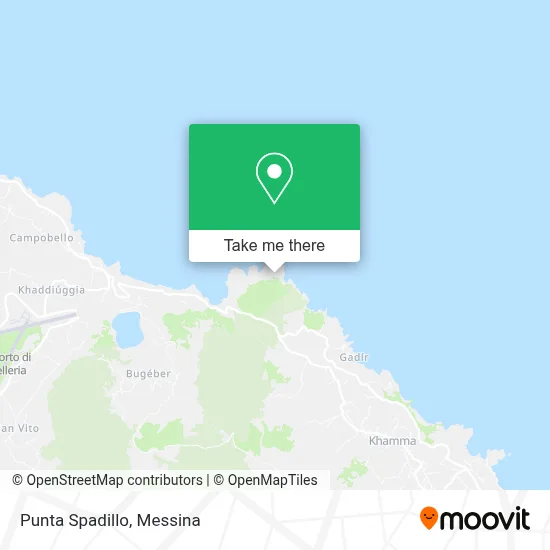 Punta Spadillo map