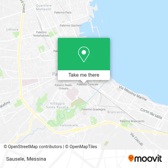 Sausele map