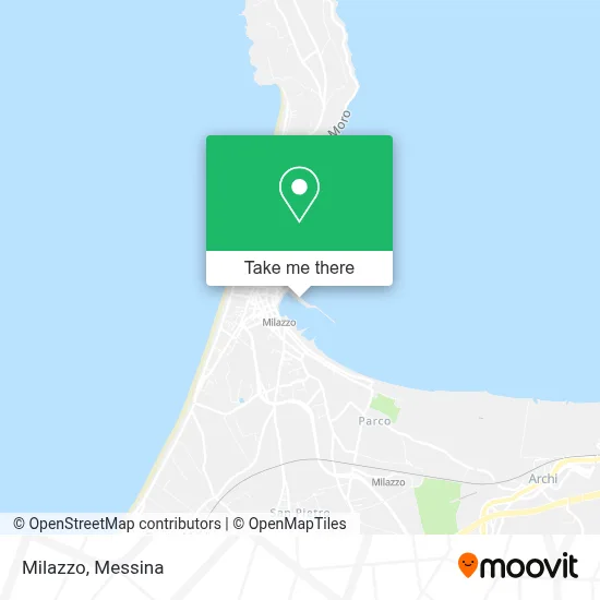Milazzo map