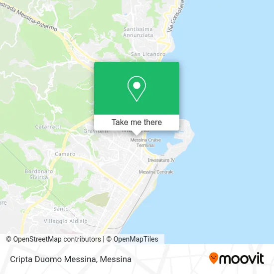 Cripta Duomo Messina map