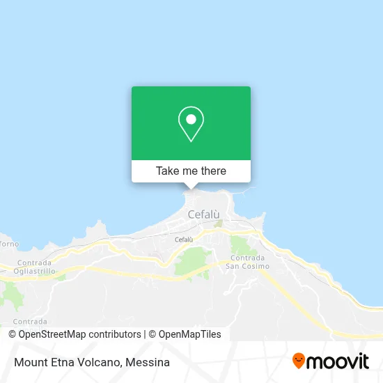 Mount Etna Volcano map