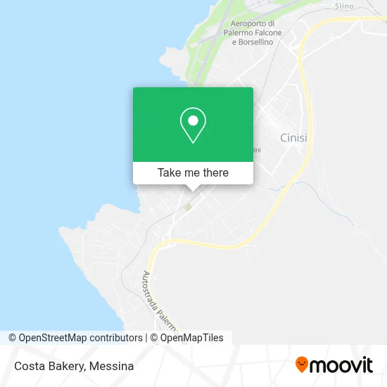 Costa Bakery map