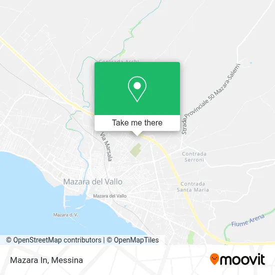 Mazara In map