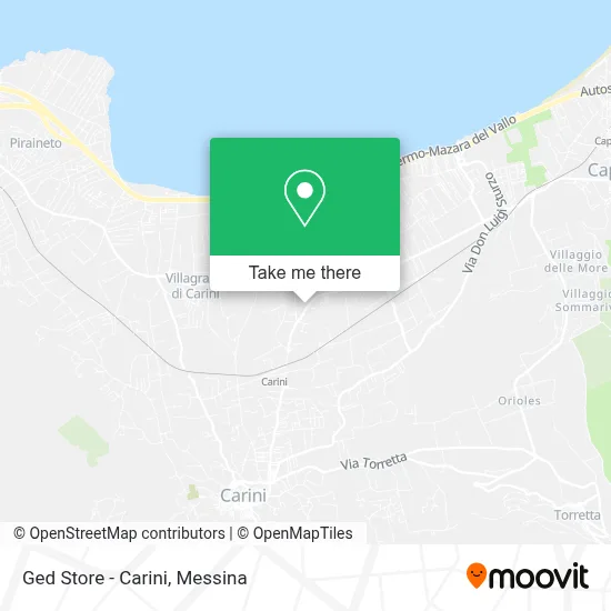 Ged Store - Carini map