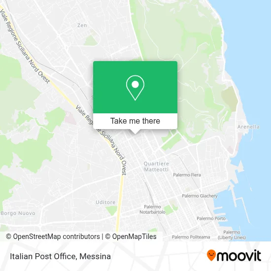Italian Post Office map