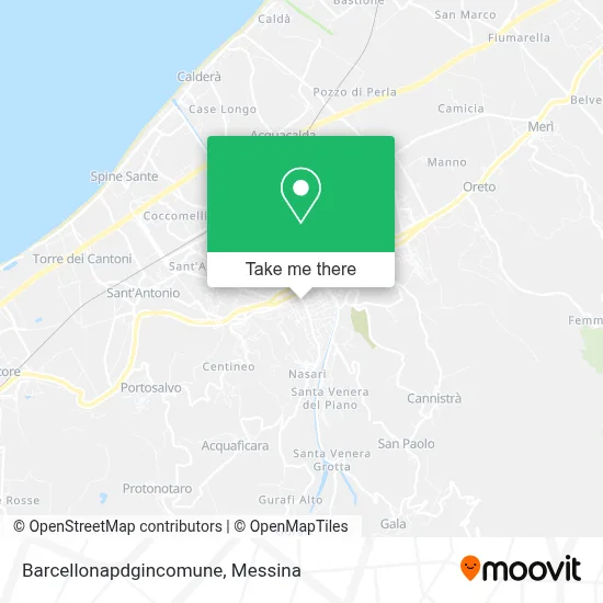Barcellonapdgincomune map