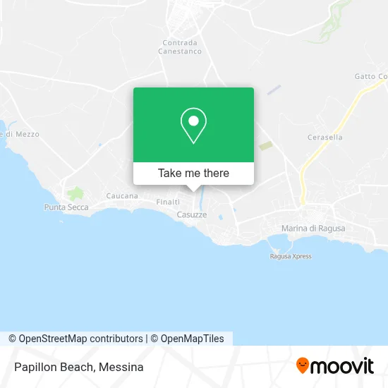 Papillon Beach map