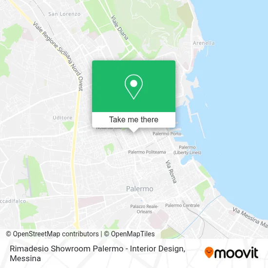 Rimadesio Showroom Palermo - Interior Design map