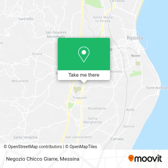 Negozio Chicco Giarre map