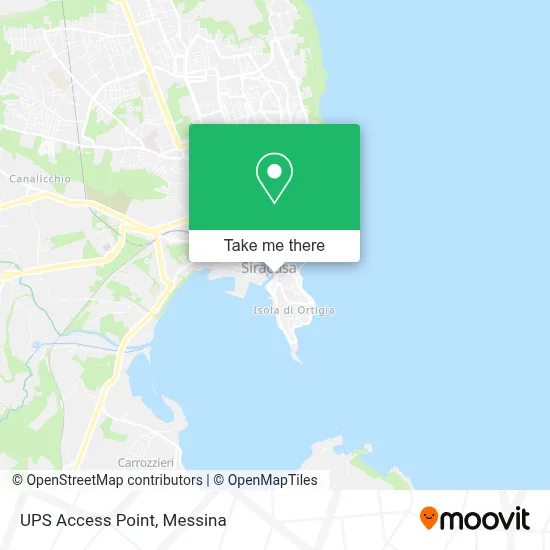 UPS Access Point map