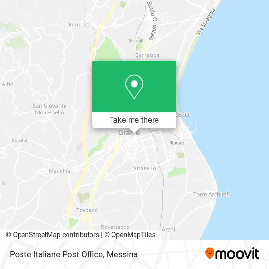 Poste Italiane Post Office map