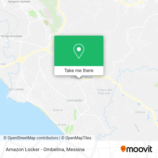 Amazon Locker - Ombelina map