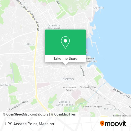 UPS Access Point map