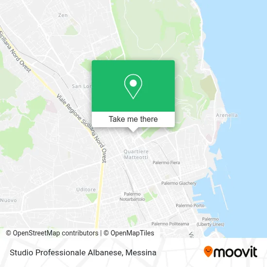 Studio Professionale Albanese map