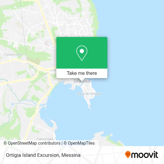 Ortigia Island Excursion map