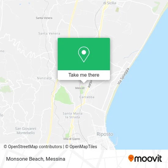 Monsone Beach map