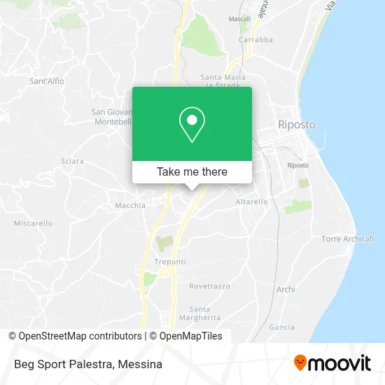 Beg Sport Palestra map
