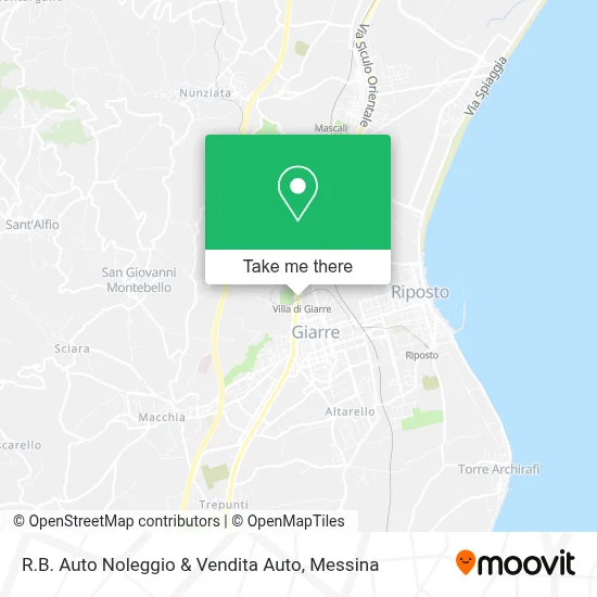 R.B. Auto Noleggio & Vendita Auto map