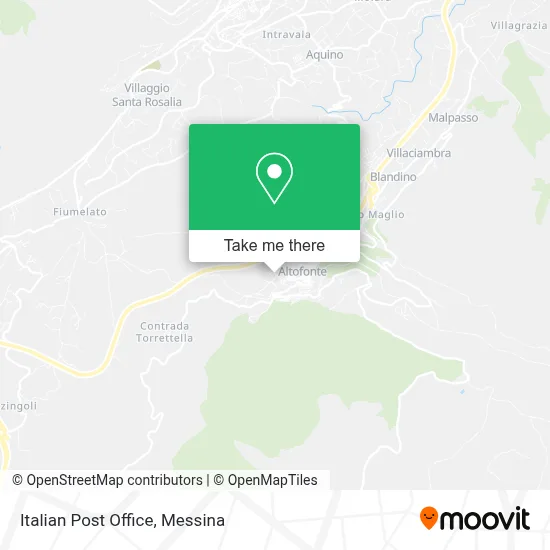 Italian Post Office map