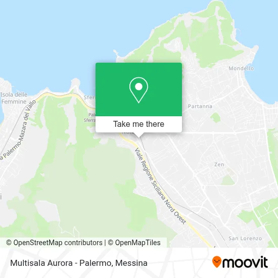 Multisala Aurora - Palermo map