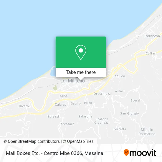 Mail Boxes Etc. - Centro Mbe 0366 map