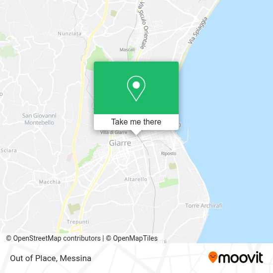 Out of Place map