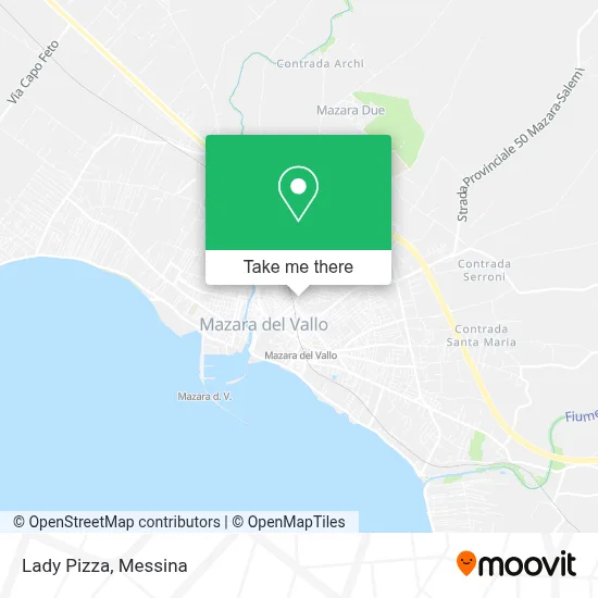 Lady Pizza map