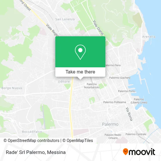 Rade' Srl Palermo map