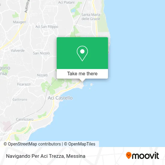 Navigando Per Aci Trezza map