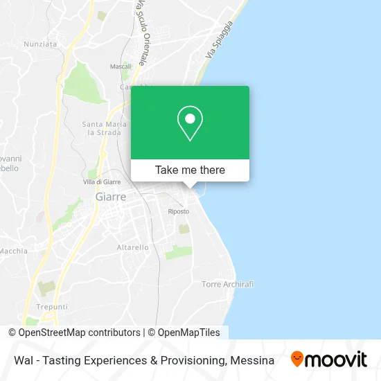 Wal - Tasting Experiences & Provisioning map