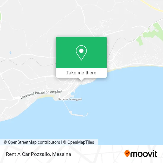Rent A Car Pozzallo map