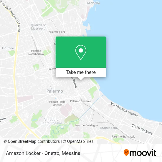 Amazon Locker - Onetto map