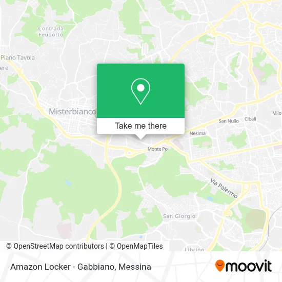 Amazon Locker - Gabbiano map