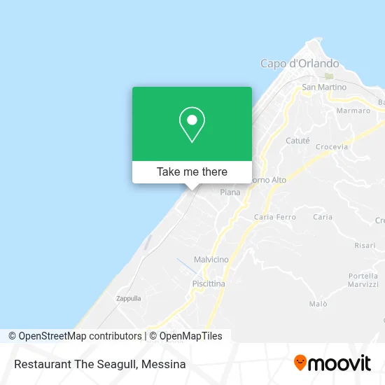 Restaurant The Seagull map