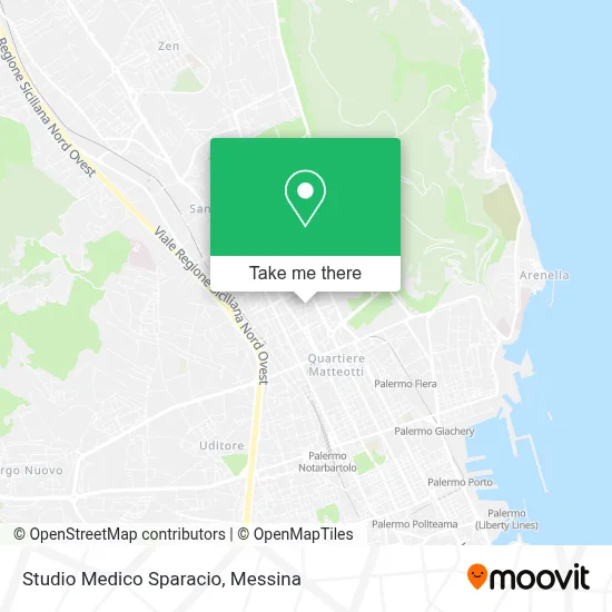 Studio Medico Sparacio map