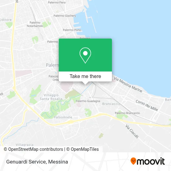 Genuardi Service map