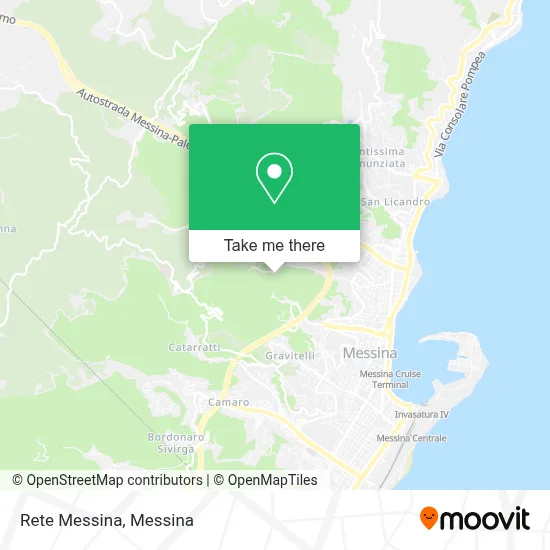 Rete Messina map