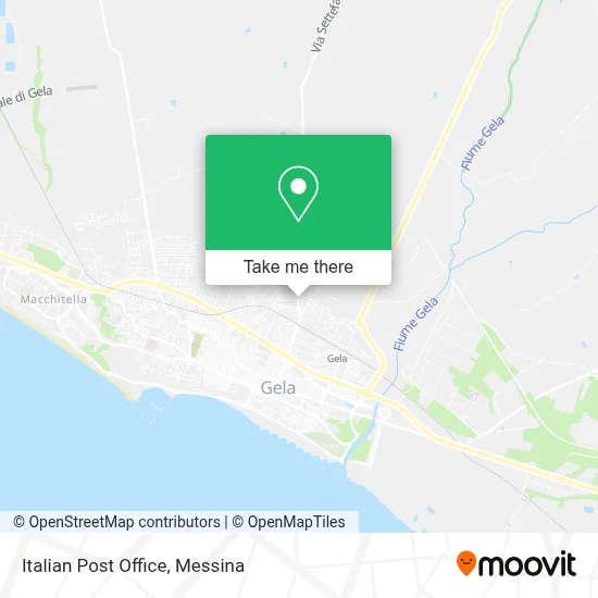 Italian Post Office map